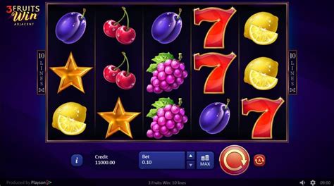 3 Fruits Win 10 Lines Slot - Play Online