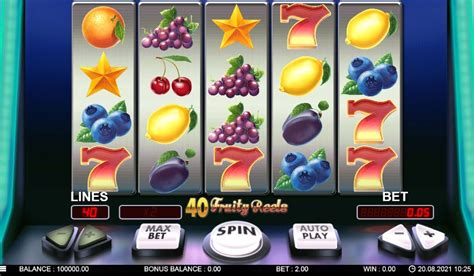 40 Fruity Reels Bodog