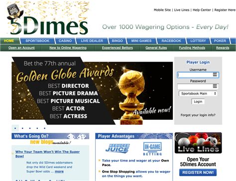 5dimes Casino Bonus