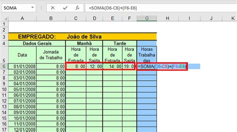 A Contagem De Intervalos De Tempo No Excel