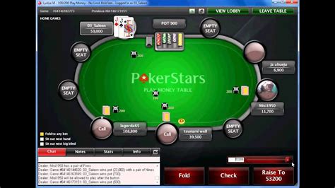 A Pokerstars Estado Chrome