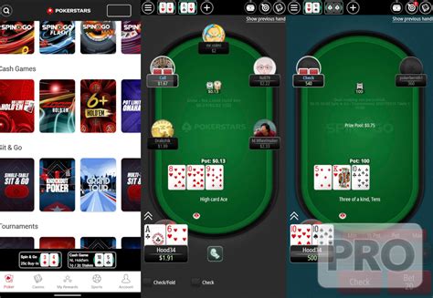 A Pokerstars Mobile Max Tabelas