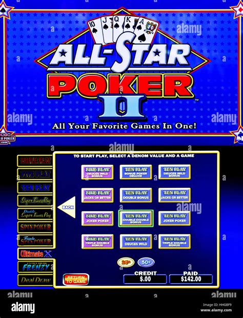 All Star Poker Slot Machine