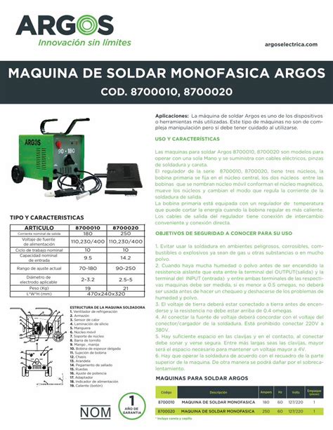 Argos Maquina De Fenda