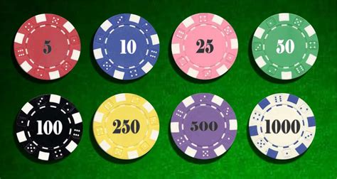 As Cores Das Fichas De Poker Valor