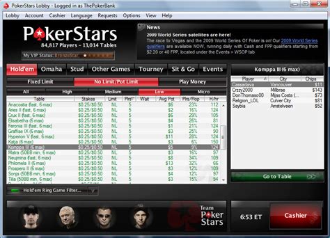 Big City Bank Pokerstars