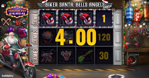 Biker Santa Bells Angels Scratch Netbet