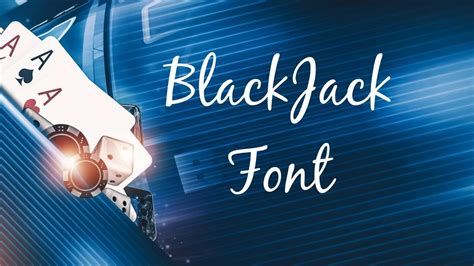 Black Jack Lettertype