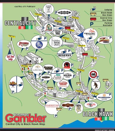 Blackhawk Colorado Casinos Mapa