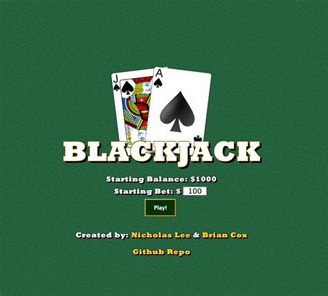 Blackjack Github