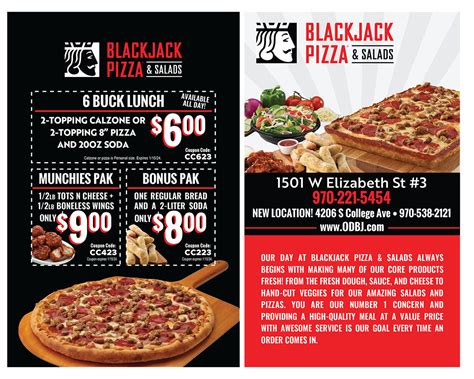 Blackjack Pizza Fort Collins Menu