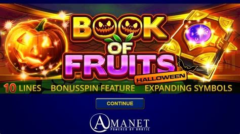 Book Of Fruits Halloween Slot Gratis