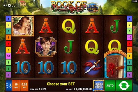 Book Of Romeo Julia Golden Nights Bonus Slot - Play Online