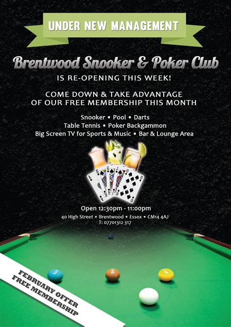 Brentwood Snooker Clube De Poker