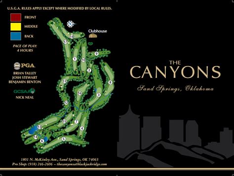 Canyons No Blackjack Ridge Mapa Do Percurso