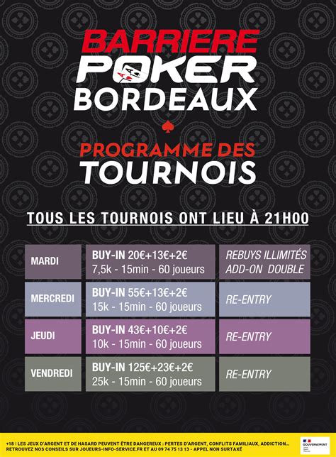 Casino Barriere Bordeaux Tournois De Poker