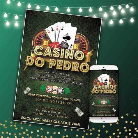 Casino Convite De Festa Articulado