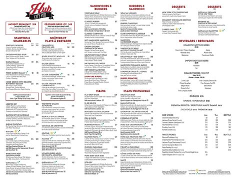 Casino Menu Moncton