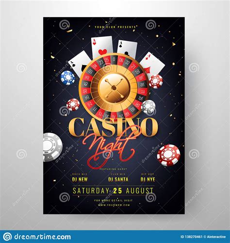 Casino Tema De Festa Convites