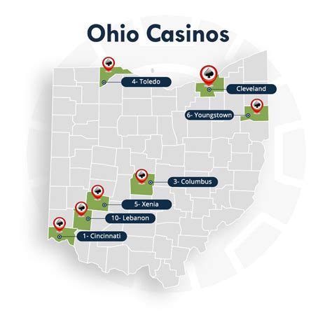 Casinos Perto De Ohio Mapa