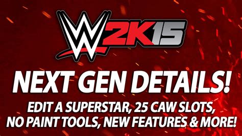 Caw Slots Wwe 2k15