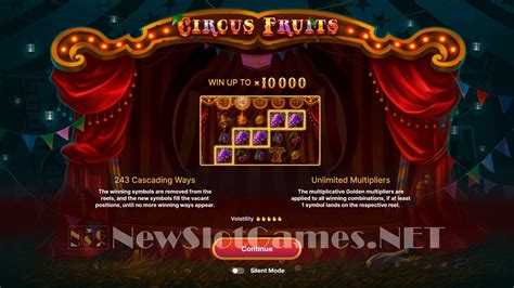 Circus Fruits Slot - Play Online