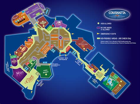 Coushatta Casino Mapa