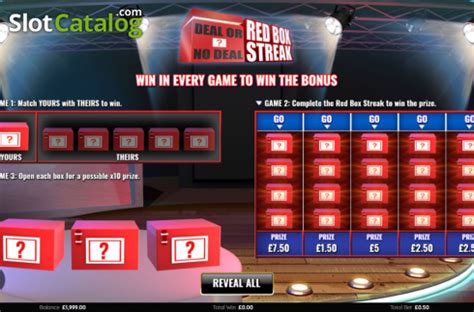 Deal Or No Deal Red Box Streak Bet365