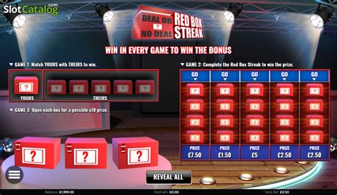 Deal Or No Deal Red Box Streak Bwin