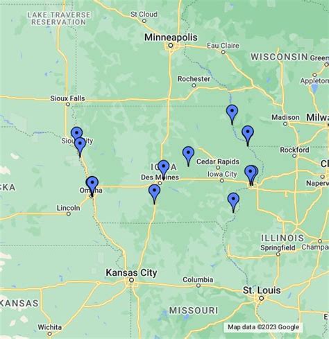 Dubuque Iowa Casinos Mapa