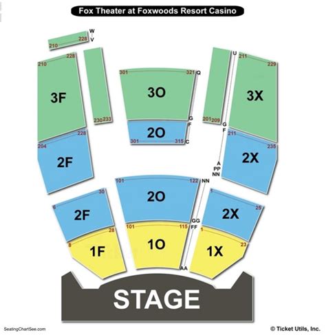 Foxwoods Casino Fox Theater Seating Chart