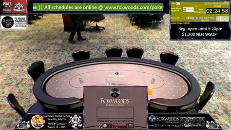 Foxwoods Poker Live Stream