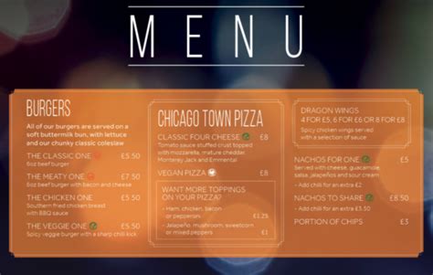 Genting Casino Southampton Menu De Refeicoes