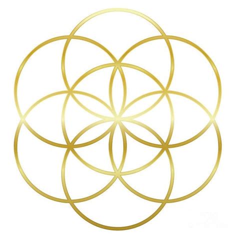 Golden Flower Of Life Blaze