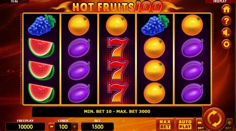 Hot Fruits 100 Slot Gratis