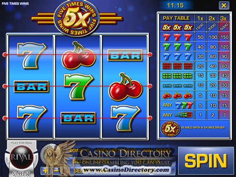 Jackpot 5x Wins Slot Gratis