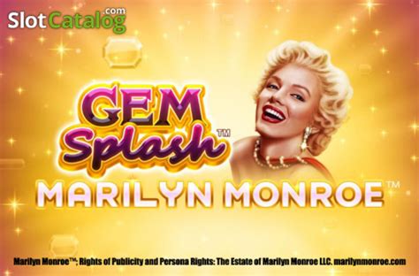Jogar Gem Splash Marilyn Monroe Com Dinheiro Real
