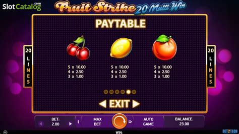 Jogue Fruit Strike 20 Multi Win Online