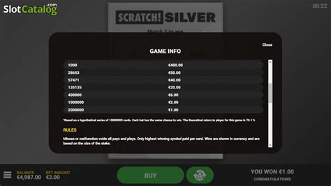 Jogue Scratch Silver Online