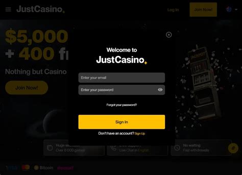 Justcasino Login