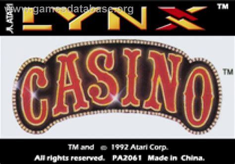Lince Casino Atari Lynx Rom