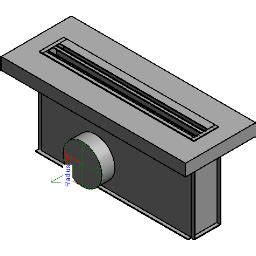 Linear Difusor Ranhura Revit