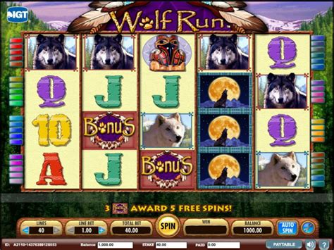 Livre De Slots De Casino De Wolf Run