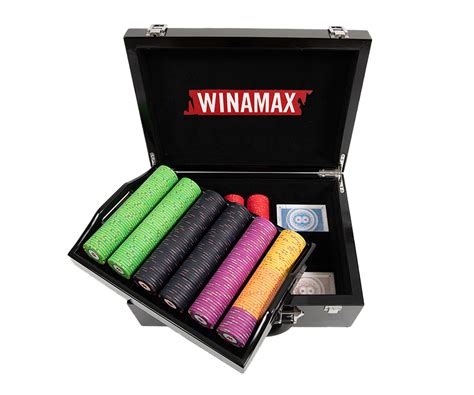 Malette Poker Winamax 500 Jetons Bois