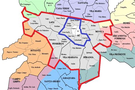 Mapa De Cassinos Na Regiao Central Da Cidade De Colorado