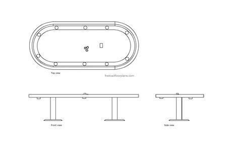 Mesa De Cassino Dwg