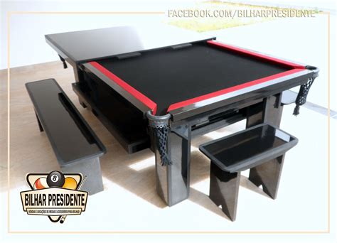 Monaco Madeira De Jantar De Poker De Mesa De Bilhar   Mogno Ou Acabamento Preto Stratton