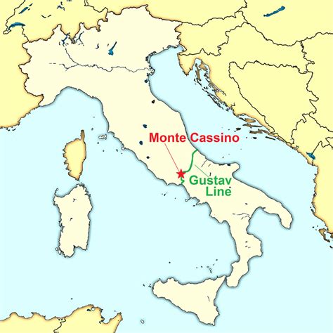 Monte Cassino Mapa Do Complexo