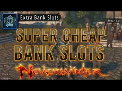 Neverwinter Banco De Slots