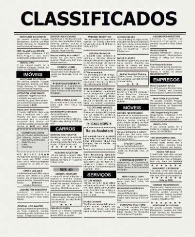 O Cassino De Classificados De Um Jornal